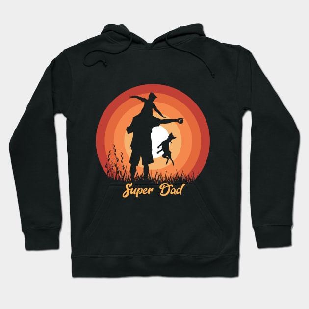 Super Dad Hoodie by relavinearts